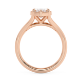 Marquise Solitaire Split Shank Lab Grown Diamond Engagement Ring
