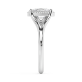 Elongated Cushion Solitaire Split Shank Lab Grown Diamond Engagement Ring