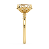 Oval Cluster Lab Grown Diamond Engagement Ring
