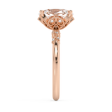 Oval Cluster Lab Grown Diamond Engagement Ring