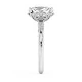 Oval Cluster Lab Grown Diamond Engagement Ring