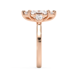 Marquise Three Stone Lab Grown Diamond Engagement Ring