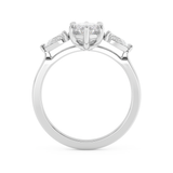 Marquise Three Stone Lab Grown Diamond Engagement Ring
