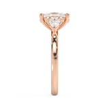 Elongated Cushion Three Stone Lab Grown Diamond Engagement Ring
