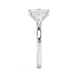 Elongated Cushion Three Stone Lab Grown Diamond Engagement Ring