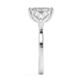 Radiant Three Stone Lab Grown Diamond Engagement Ring