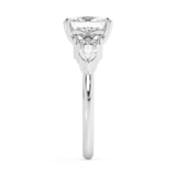 Elongated Cushion Cluster Lab Grown Diamond Engagement Ring