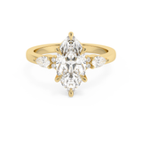 Marquise Cluster Lab Grown Diamond Engagement Ring