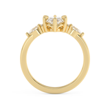 Marquise Cluster Lab Grown Diamond Engagement Ring