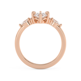 Marquise Cluster Lab Grown Diamond Engagement Ring