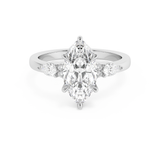 Marquise Cluster Lab Grown Diamond Engagement Ring