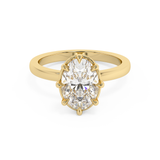 Oval Solitaire Lab Grown Diamond Engagement Ring