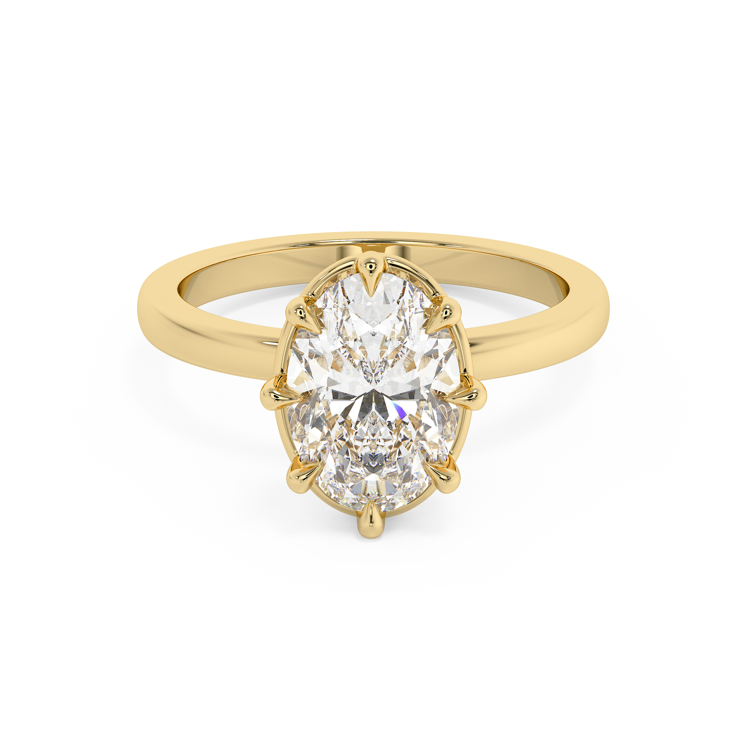 Oval Solitaire Lab Grown Diamond Engagement Ring