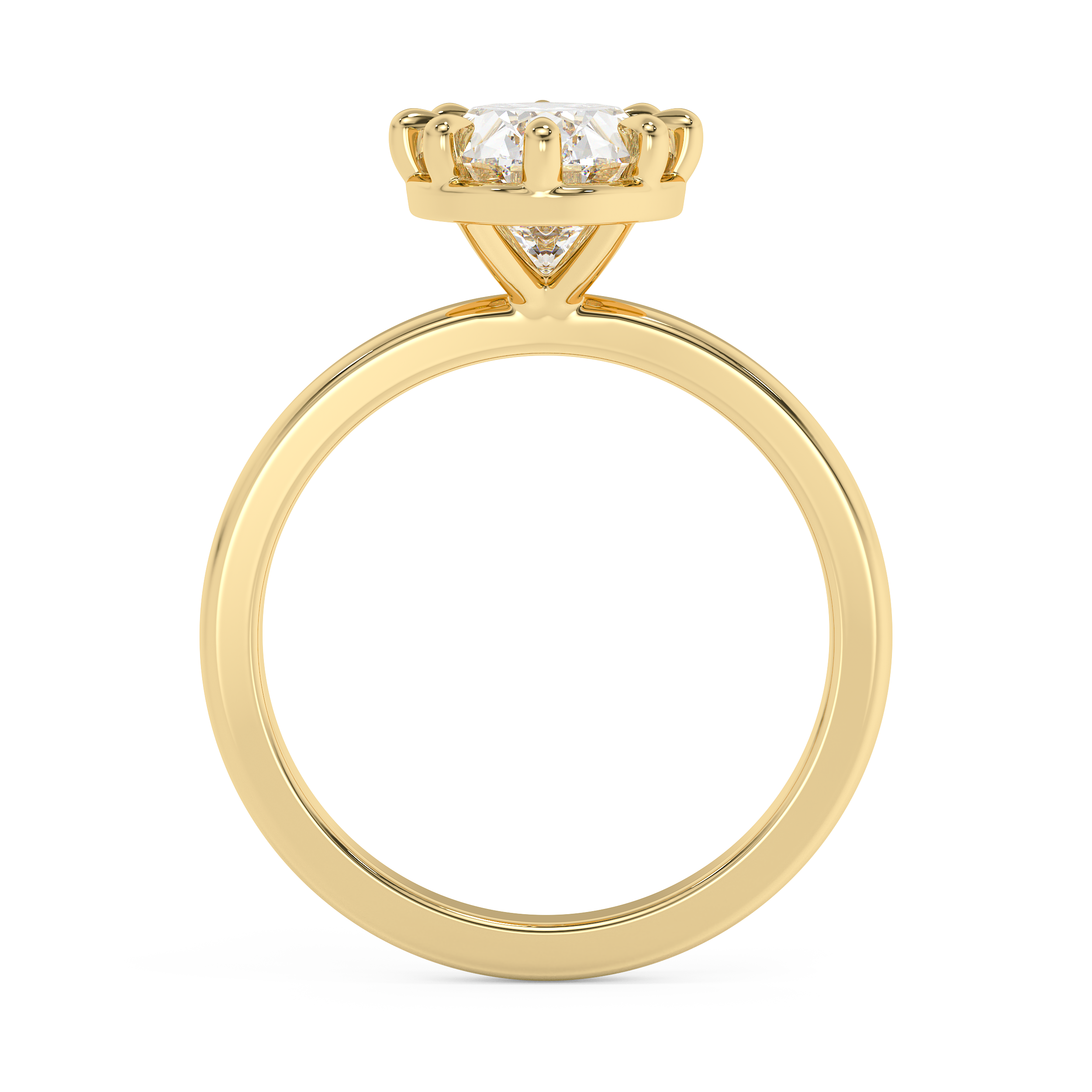 Oval Solitaire Lab Grown Diamond Engagement Ring