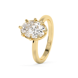 Oval Solitaire Lab Grown Diamond Engagement Ring