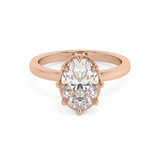 Oval Solitaire Lab Grown Diamond Engagement Ring