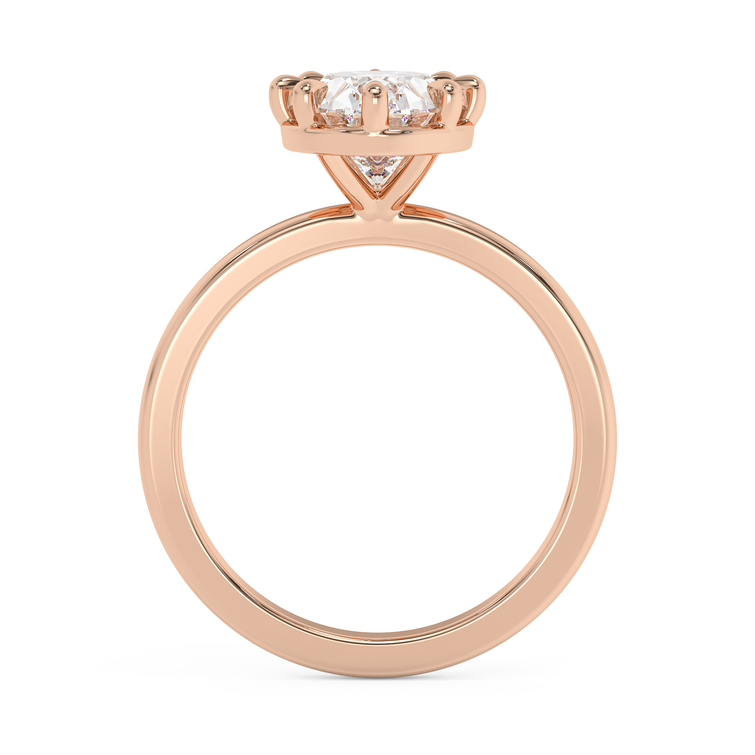 Oval Solitaire Lab Grown Diamond Engagement Ring