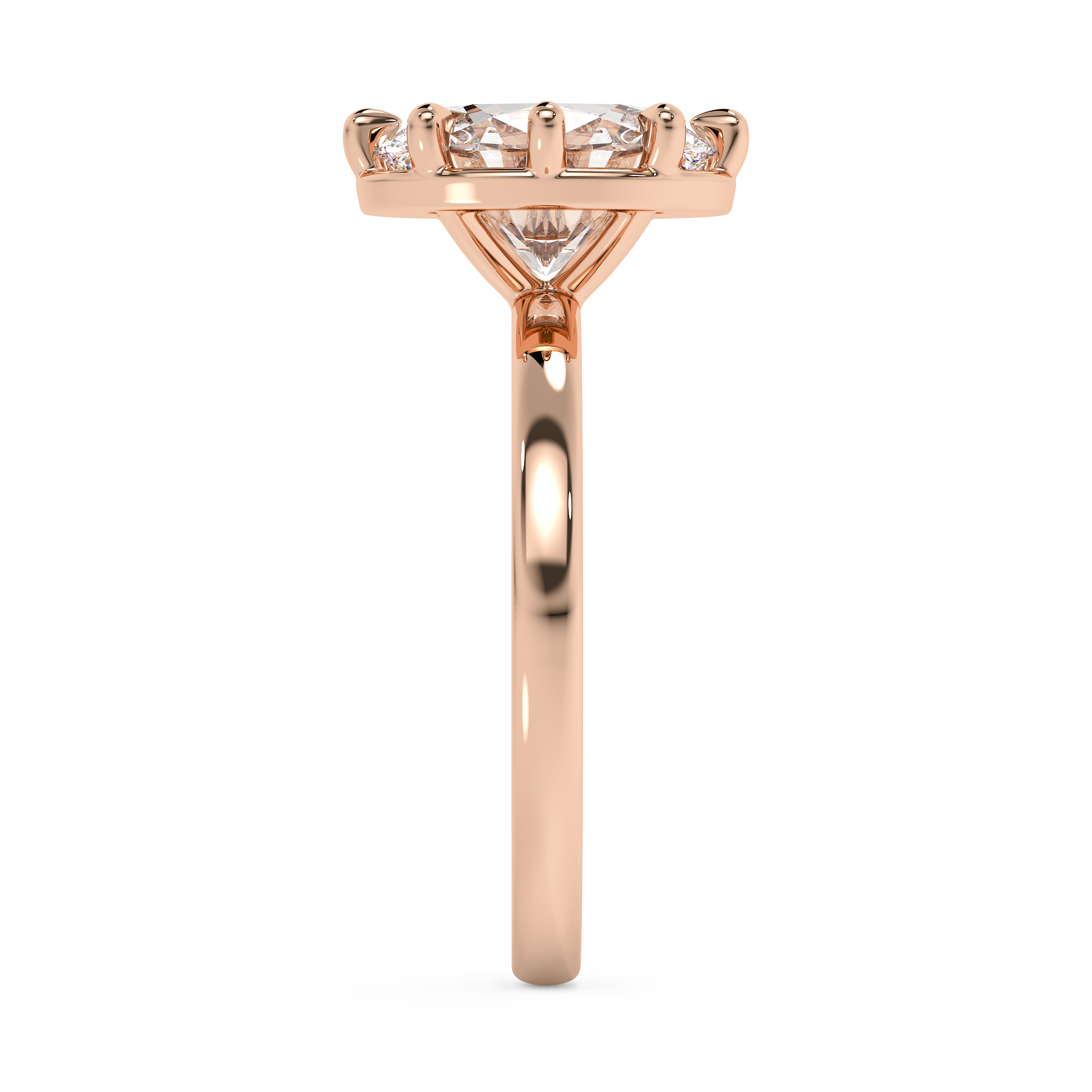 Oval Solitaire Lab Grown Diamond Engagement Ring