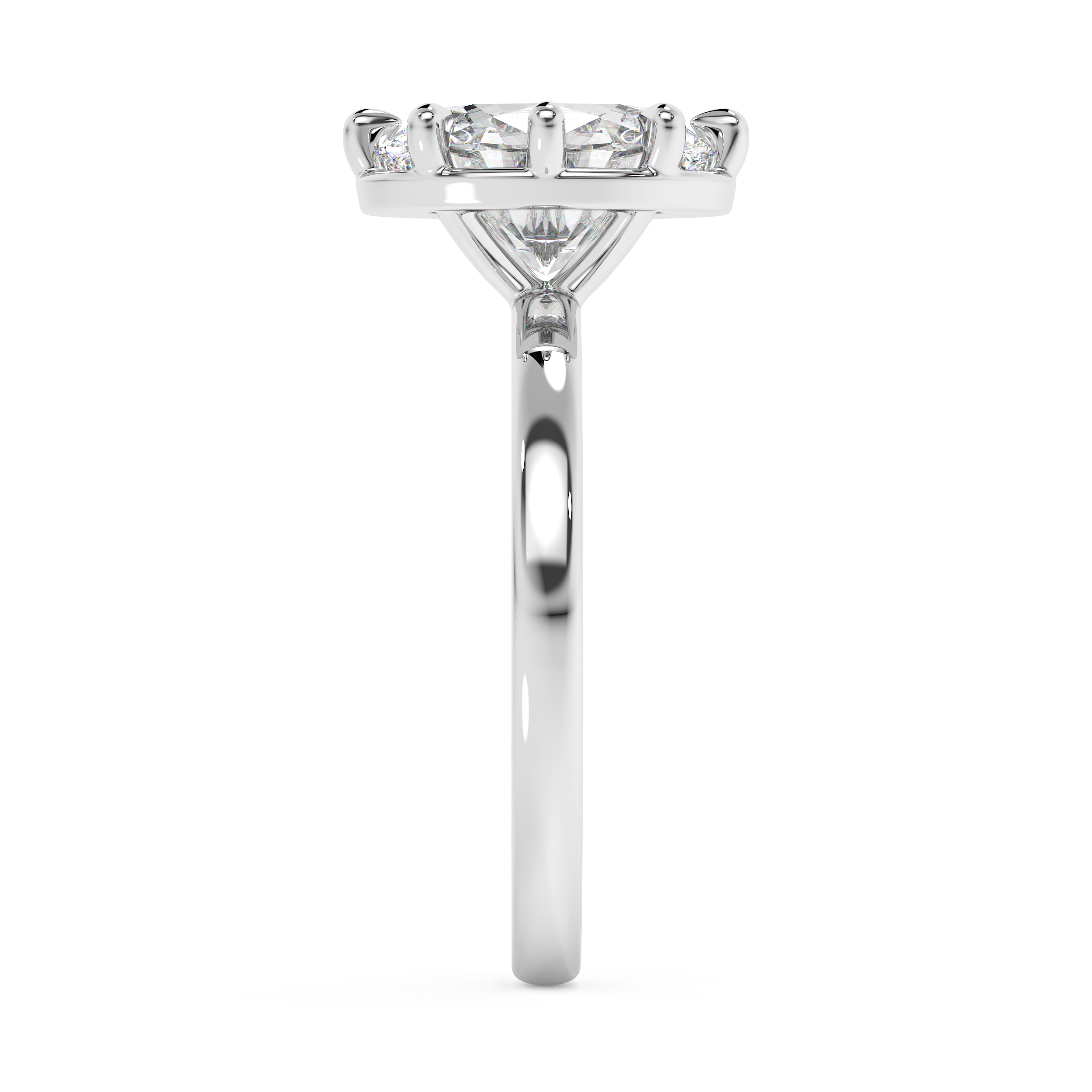 Oval Solitaire Lab Grown Diamond Engagement Ring
