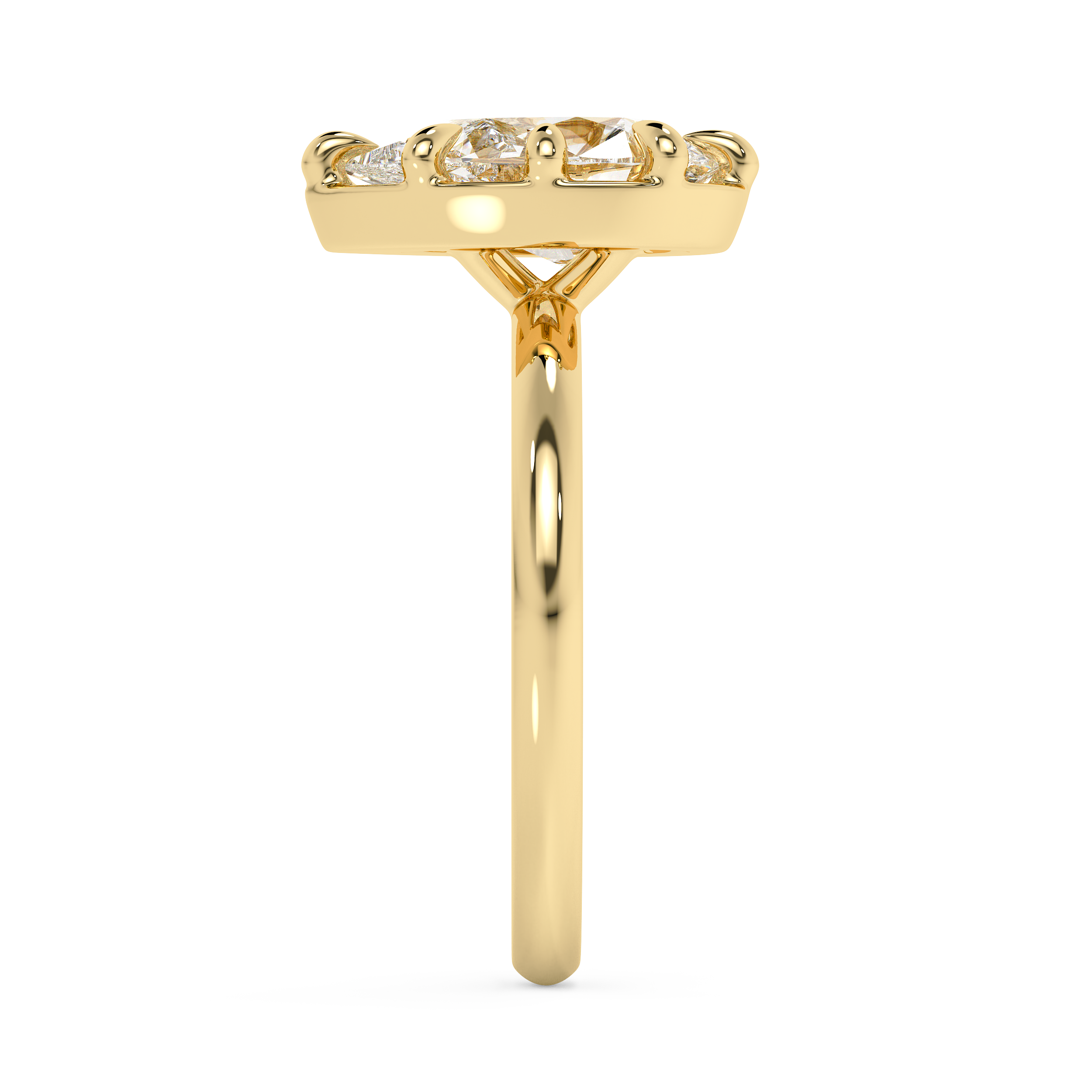 Pear Solitaire Lab Grown Diamond Engagement Ring