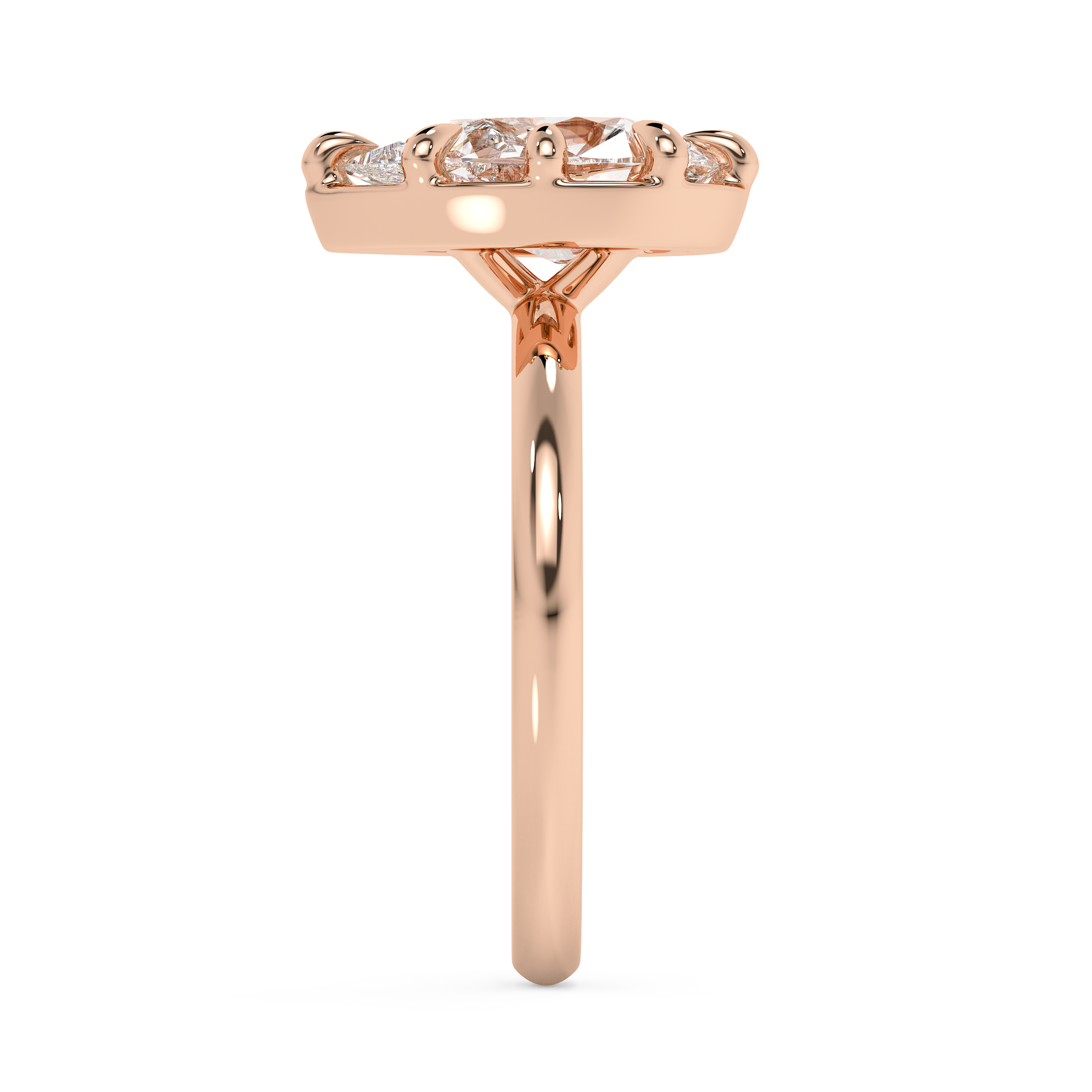 Pear Solitaire Lab Grown Diamond Engagement Ring