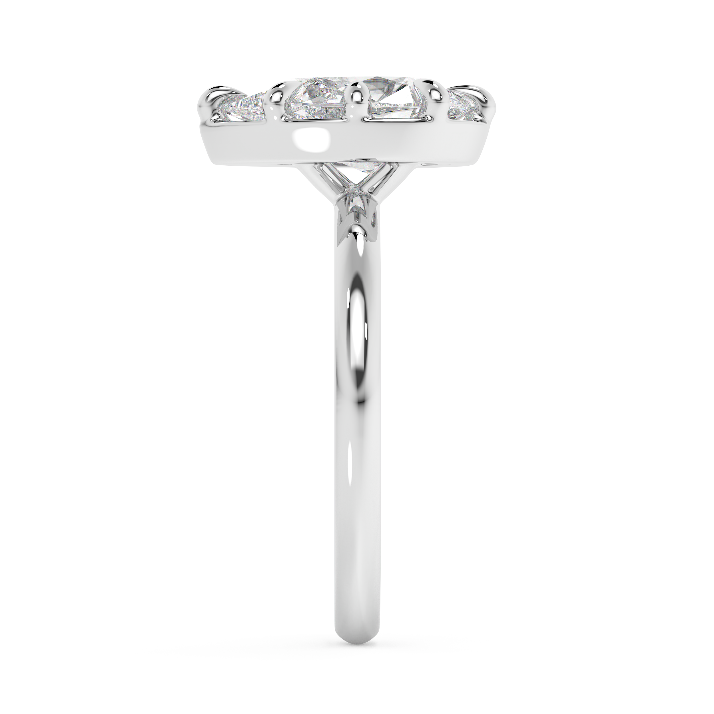 Pear Solitaire Lab Grown Diamond Engagement Ring