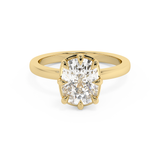 Elongated Cushion Solitaire Lab Grown Diamond Engagement Ring