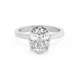 Elongated Cushion Solitaire Lab Grown Diamond Engagement Ring