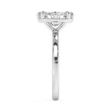 Elongated Cushion Solitaire Lab Grown Diamond Engagement Ring