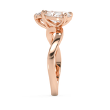 2.25 Oval & Pear Toi Et Moi Lab Grown Diamond Engagement Ring