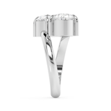 3.75 TCW Pear Toi Et Moi Lab Grown Diamond Engagement Ring