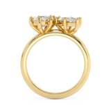 2.25 TCW Marquise Toi Et Moi Lab Grown Diamond Engagement Ring