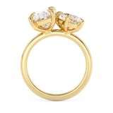 3.5 TCW Oval Toi Et Moi Lab Grown Diamond Engagement Ring