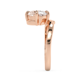 Oval Solitaire Curved Shank Lab Grown Diamond Engagement Ring