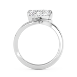 Oval Solitaire Curved Shank Lab Grown Diamond Engagement Ring