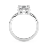 Round Solitaire Curved Shank Lab Grown Diamond Engagement Ring