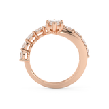 Marquise Pave Lab Grown Diamond Engagement Ring