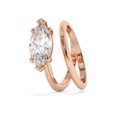 Marquise Solitaire Lab Grown Diamond Engagement Ring