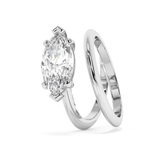 Marquise Solitaire Lab Grown Diamond Engagement Ring
