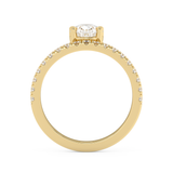 Pear Pave Lab Grown Diamond Engagement Ring