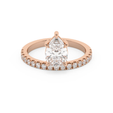 Pear Pave Lab Grown Diamond Engagement Ring
