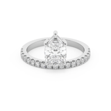 Pear Pave Lab Grown Diamond Engagement Ring