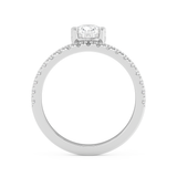 Pear Pave Lab Grown Diamond Engagement Ring