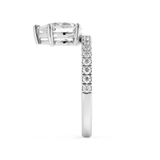 Pear Pave Lab Grown Diamond Engagement Ring