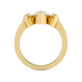Marquise Three Stone Lab Grown Diamond Engagement Ring