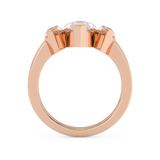 Marquise Three Stone Lab Grown Diamond Engagement Ring