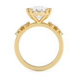 Round Cluster Lab Grown Diamond Engagement Ring