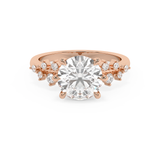 Round Cluster Lab Grown Diamond Engagement Ring