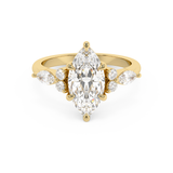 Marquise Cluster Lab Grown Diamond Engagement Ring