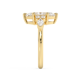 Marquise Cluster Lab Grown Diamond Engagement Ring